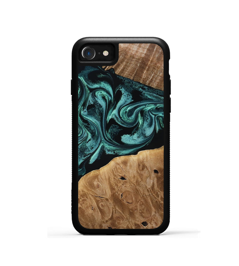iPhone SE Wood Phone Case - Dewitt (Green, 780543)