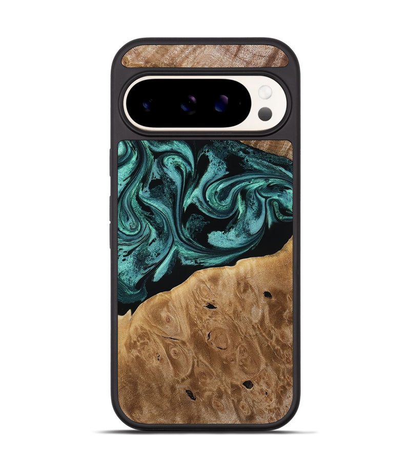 Pixel 9 Pro Wood Phone Case - Dewitt (Green, 780543)