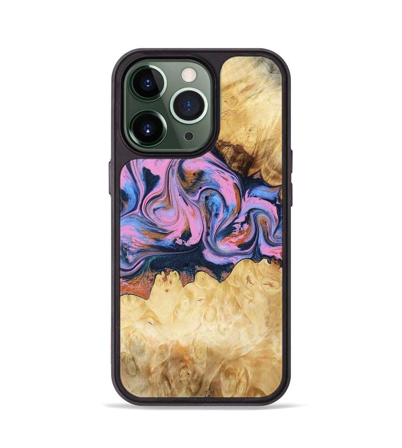 iPhone 13 Pro Wood Phone Case - Ailany (Blue, 780685)