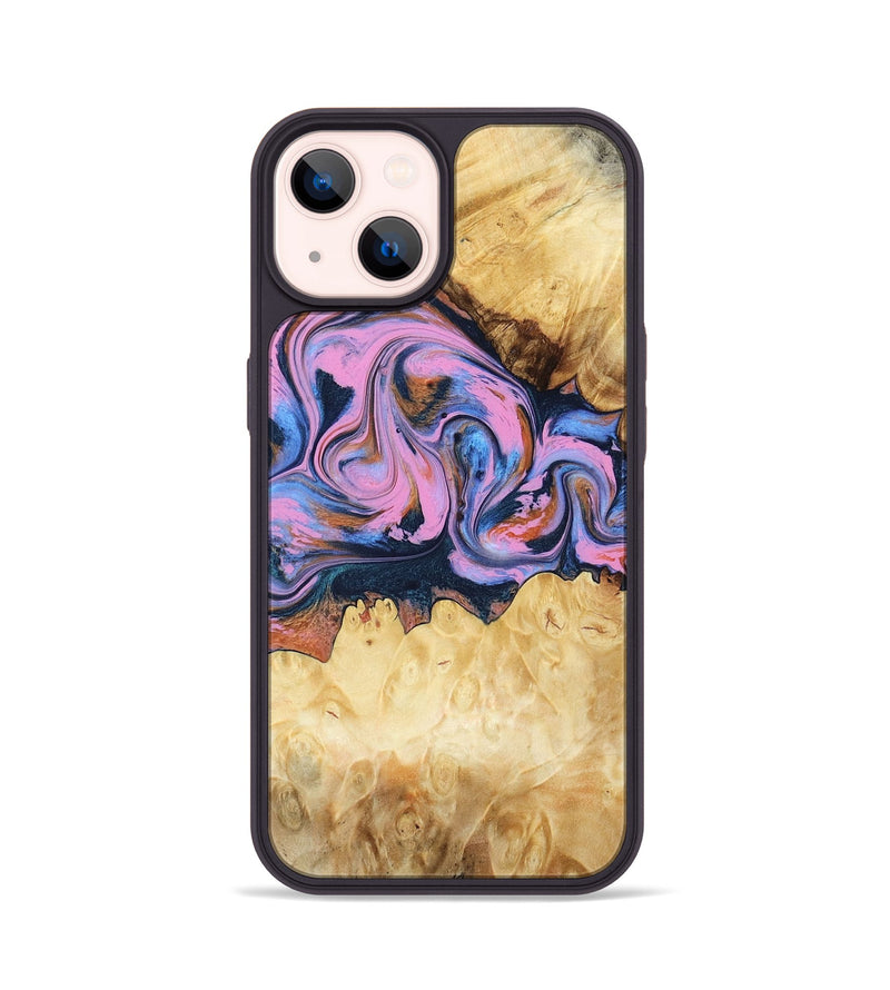 iPhone 14 Wood Phone Case - Ailany (Blue, 780685)