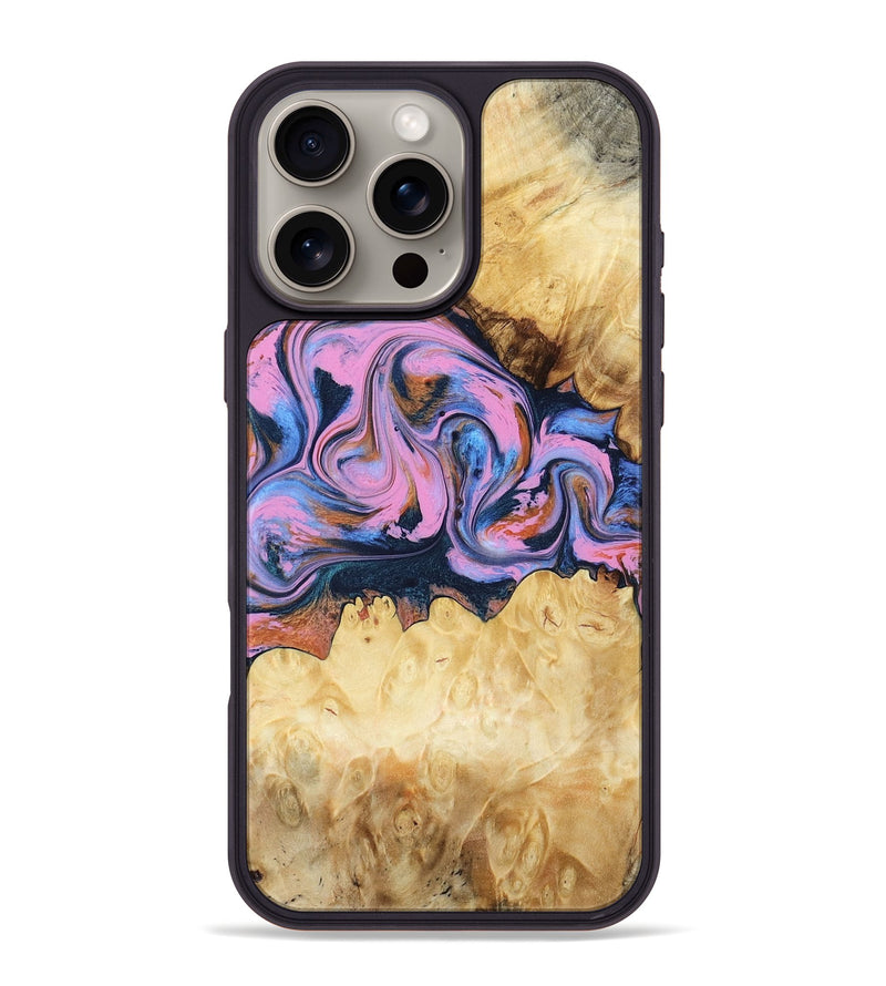 iPhone 16 Pro Max Wood Phone Case - Ailany (Blue, 780685)