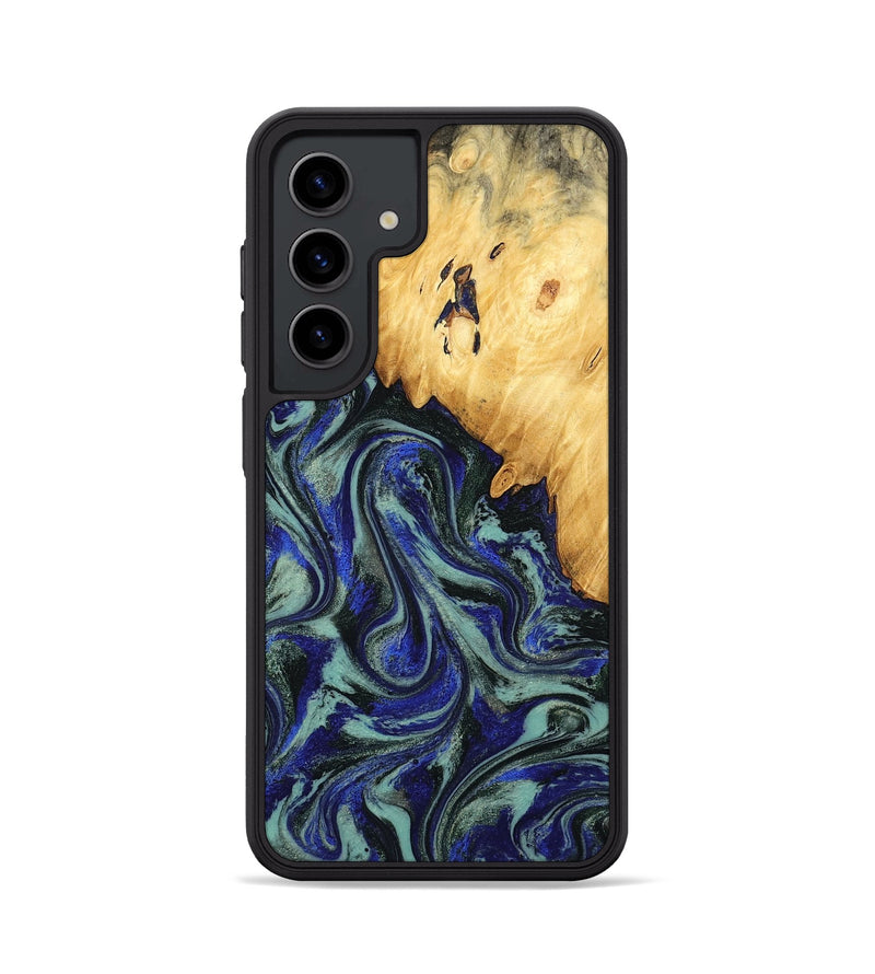 Galaxy S24 Wood Phone Case - Alycia (Blue, 780703)