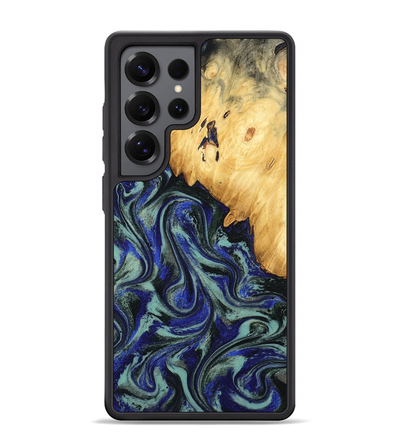 Galaxy S25 Ultra Wood Phone Case - Alycia (Blue, 780703)