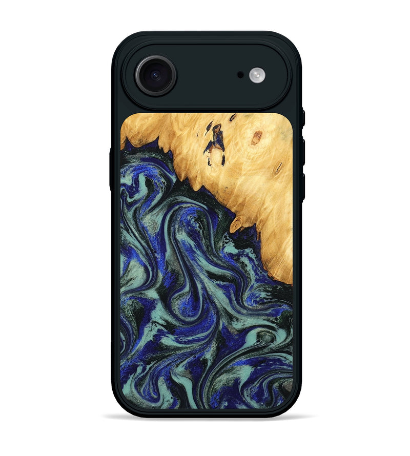 iPhone 17 Air Wood Phone Case - Alycia (Blue, 780703)