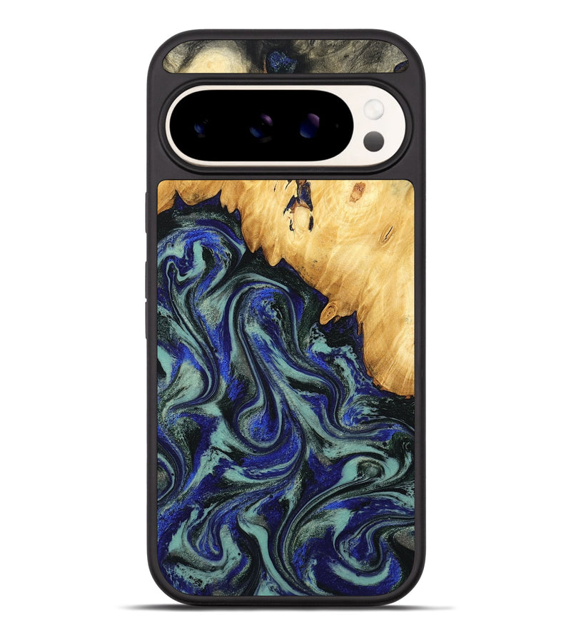 Pixel 9 Pro XL Wood Phone Case - Alycia (Blue, 780703)
