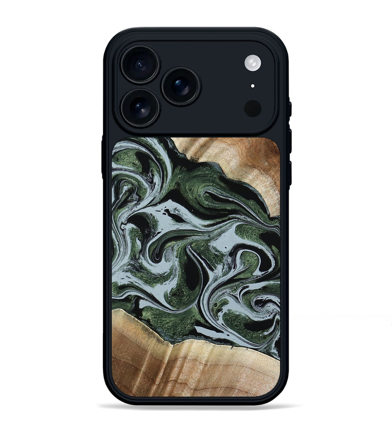 iPhone 17 Pro Max Wood Phone Case - Elroy (Green, 780712)