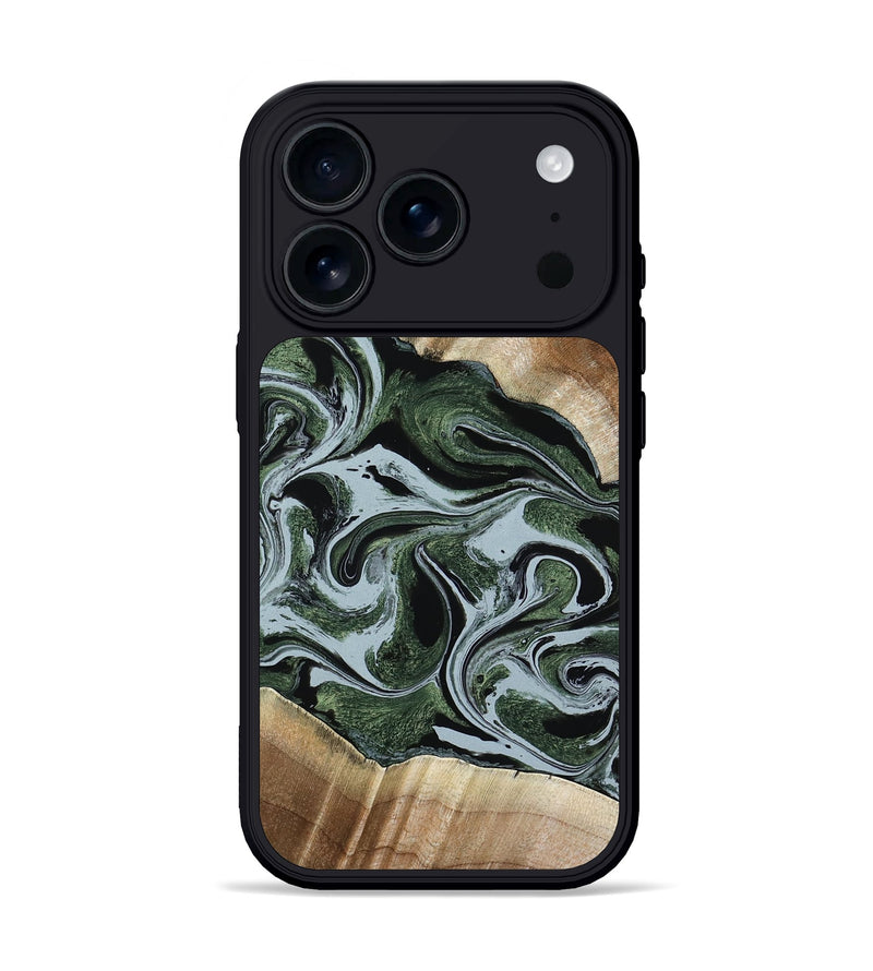 iPhone 17 Pro Wood Phone Case - Elroy (Green, 780712)
