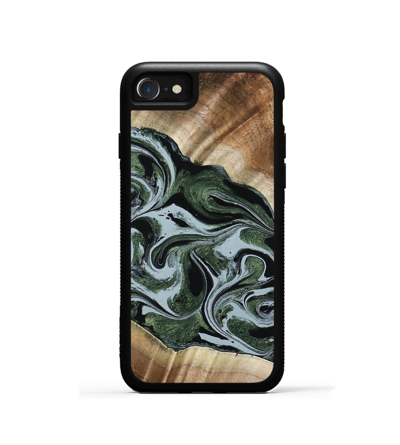 iPhone SE Wood Phone Case - Elroy (Green, 780712)