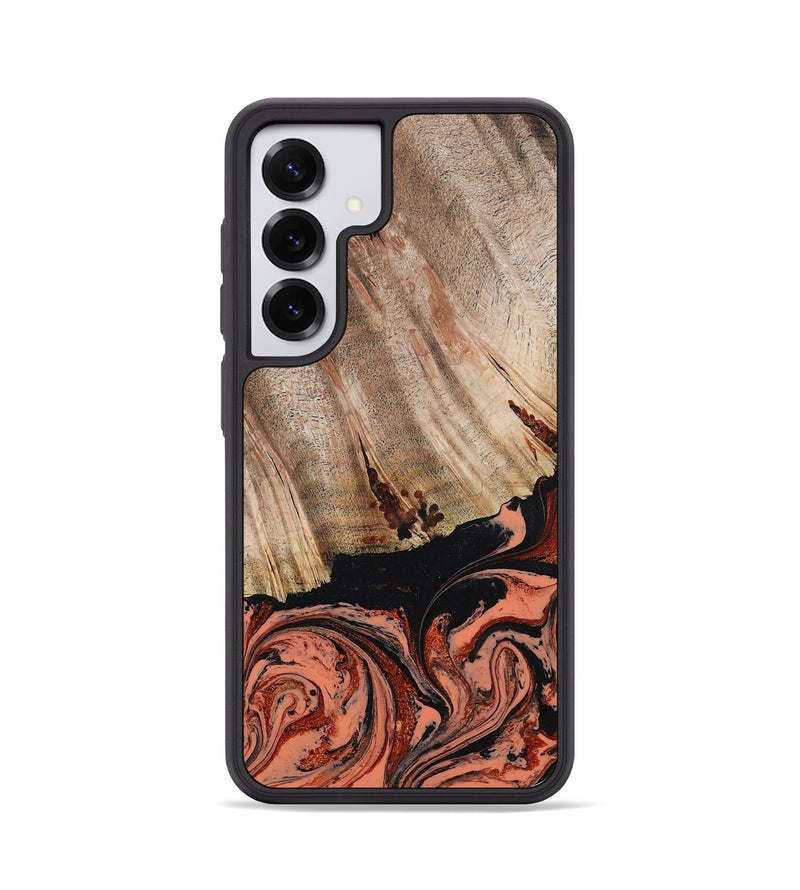 Galaxy S25 Wood Phone Case - Shanda (Red, 780745)