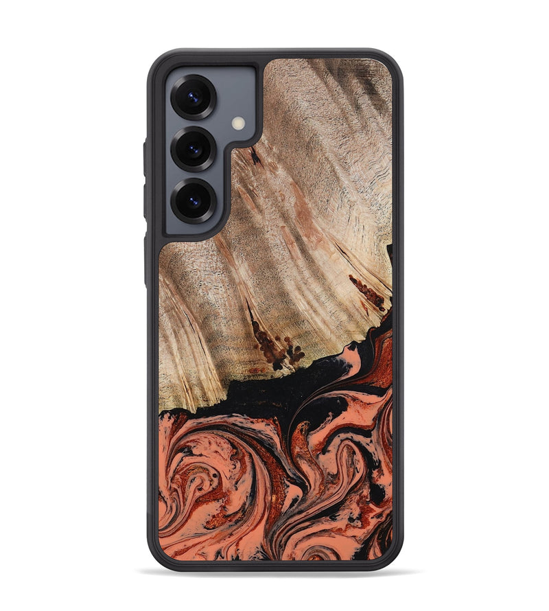 Galaxy S25 Plus Wood Phone Case - Shanda (Red, 780745)