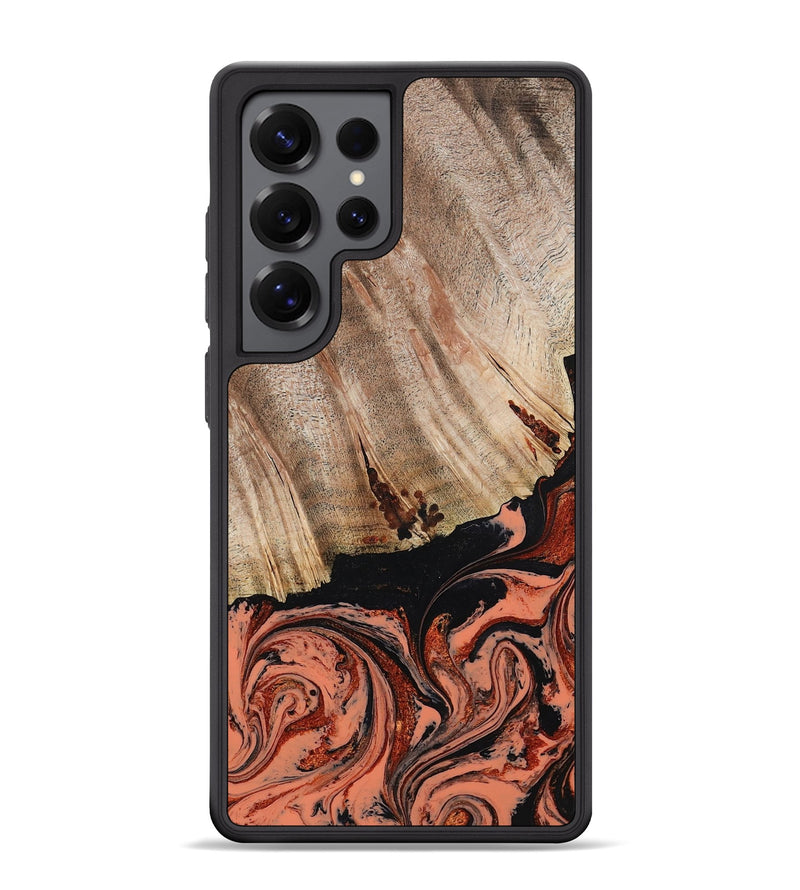 Galaxy S25 Ultra Wood Phone Case - Shanda (Red, 780745)