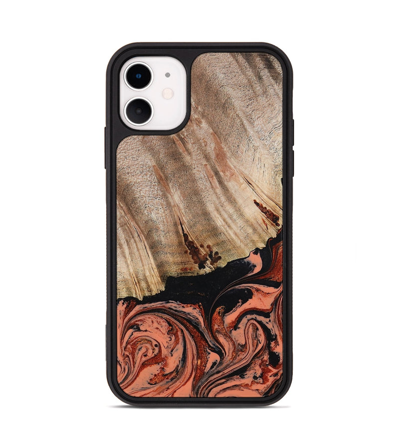 iPhone 11 Wood Phone Case - Shanda (Red, 780745)
