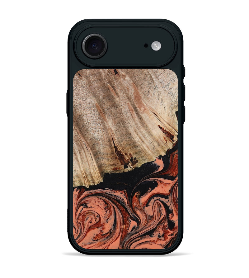 iPhone 17 Air Wood Phone Case - Shanda (Red, 780745)