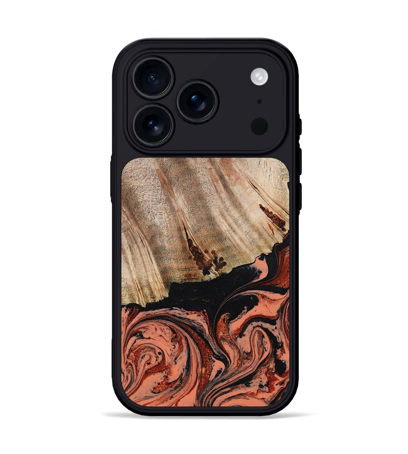 iPhone 17 Pro Wood Phone Case - Shanda (Red, 780745)