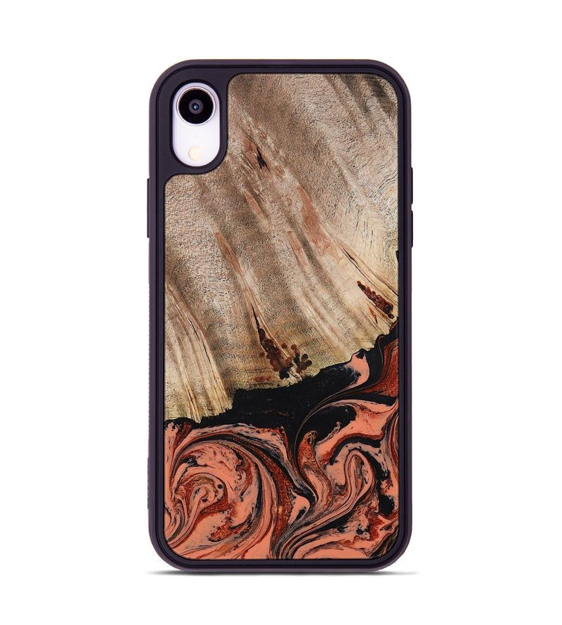 iPhone Xr Wood Phone Case - Shanda (Red, 780745)