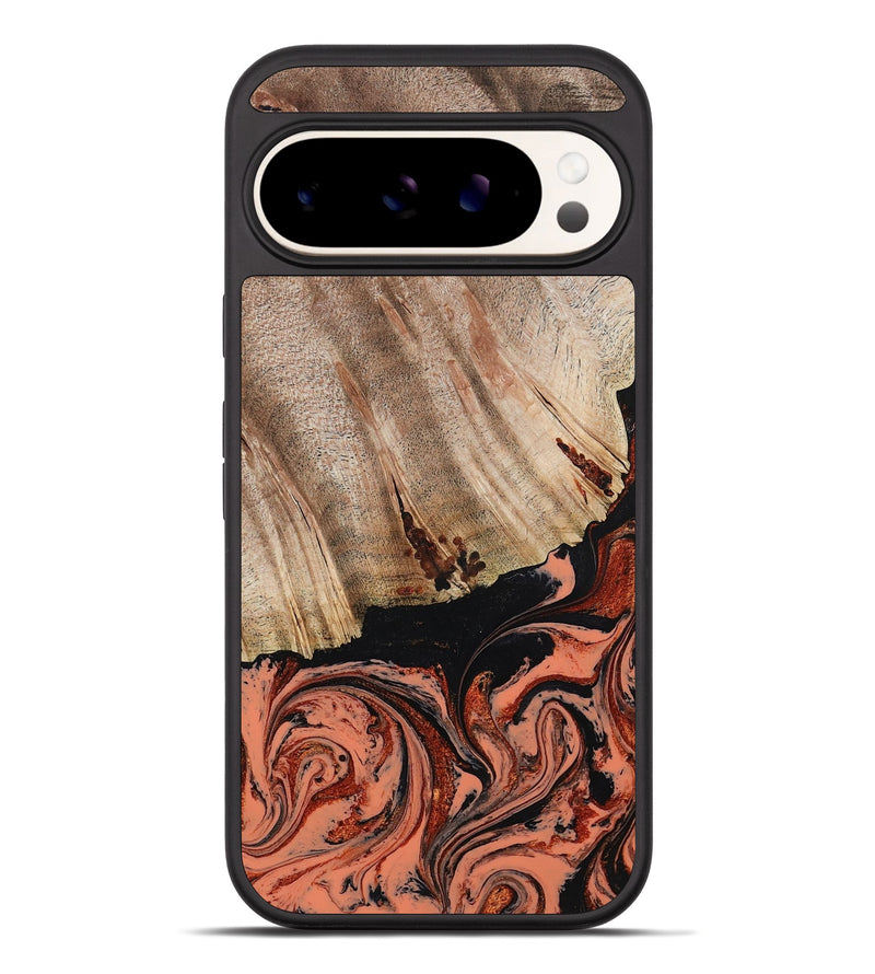 Pixel 10 Pro XL Wood Phone Case - Shanda (Red, 780745)
