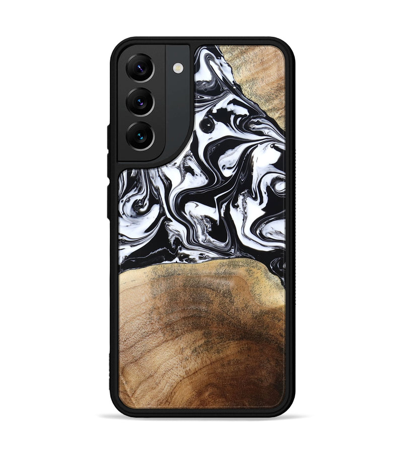 Galaxy S22 Plus Wood Phone Case - Melany (Black & White, 780756)