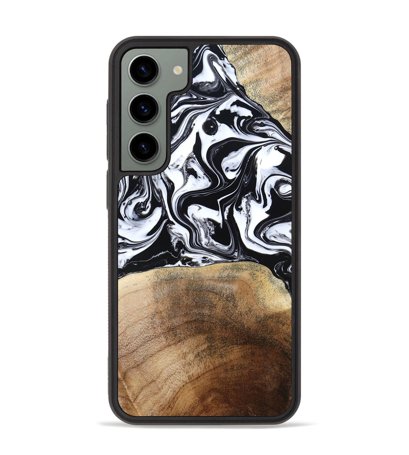Galaxy S23 Plus Wood Phone Case - Melany (Black & White, 780756)