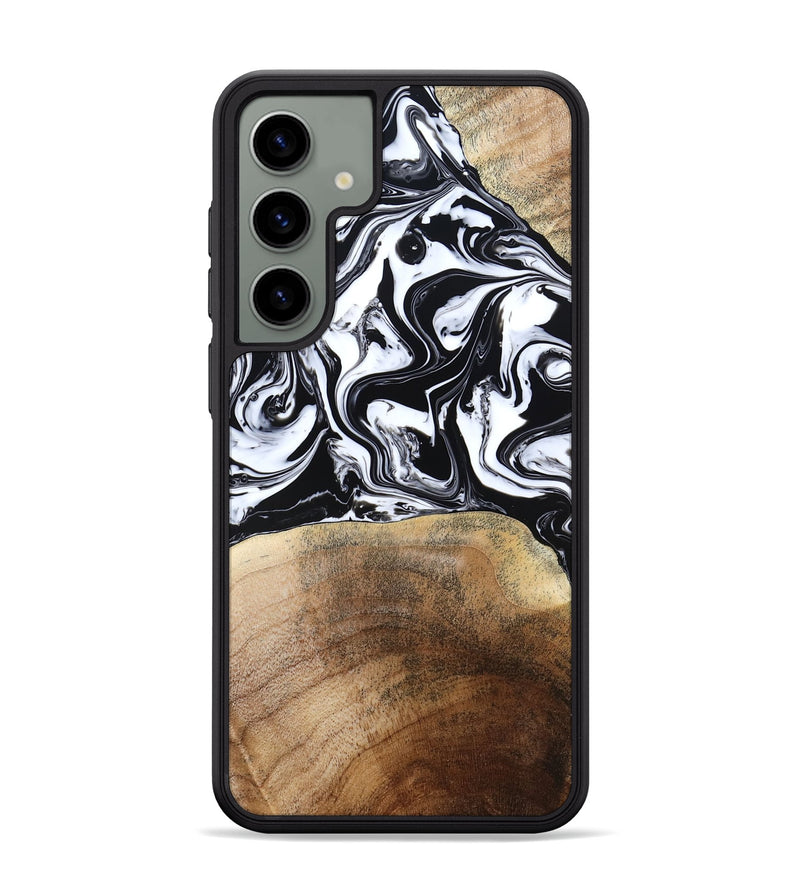 Galaxy S24 Plus Wood Phone Case - Melany (Black & White, 780756)