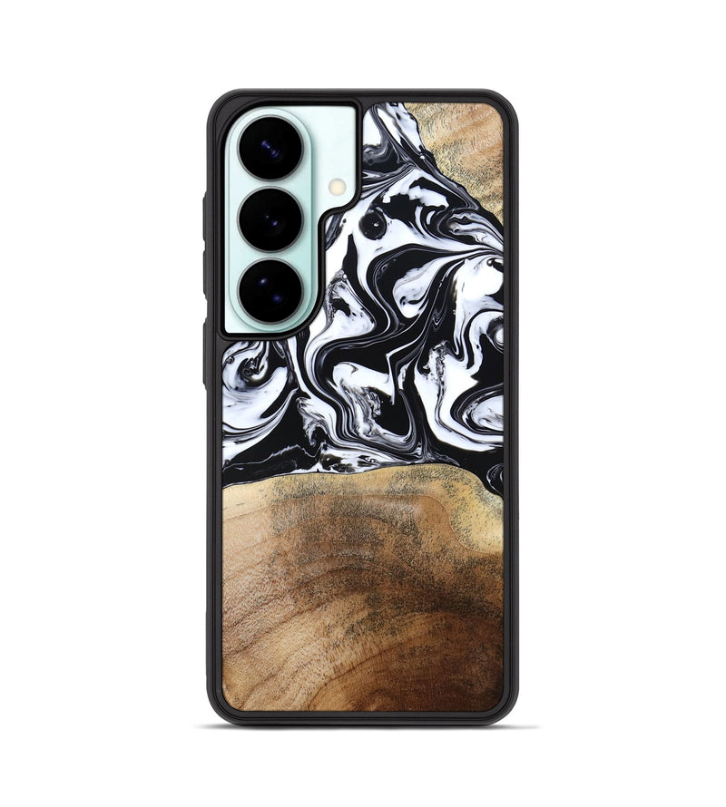 Galaxy S26 Wood Phone Case - Melany (Black & White, 780756)
