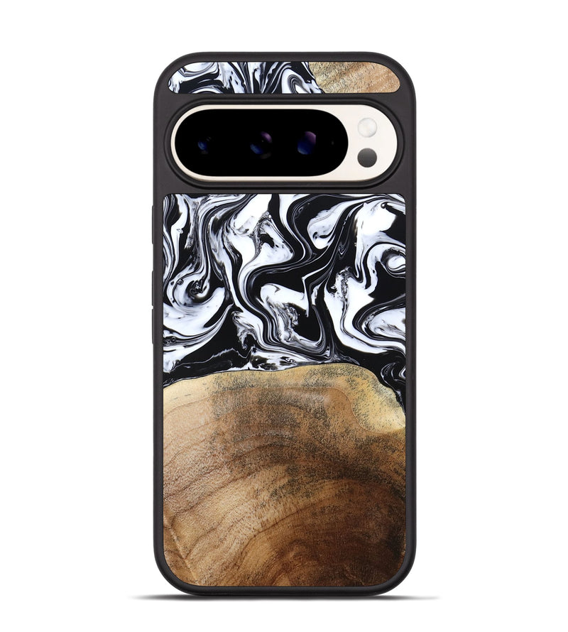 Pixel 9 Pro Wood Phone Case - Melany (Black & White, 780756)
