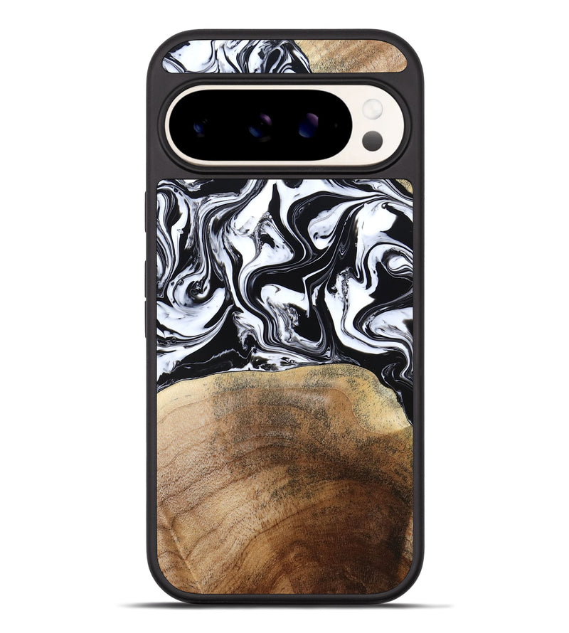 Pixel 9 Pro XL Wood Phone Case - Melany (Black & White, 780756)