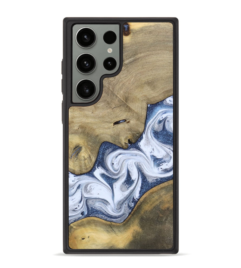 Galaxy S23 Ultra Wood Phone Case - Kenia (Blue, 780892)