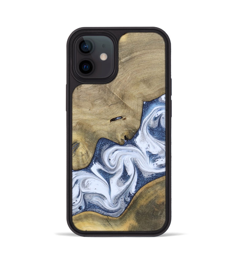 iPhone 12 Wood Phone Case - Kenia (Blue, 780892)