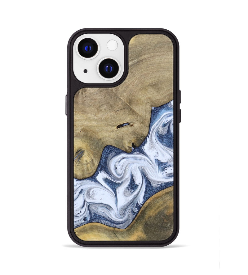 iPhone 13 Wood Phone Case - Kenia (Blue, 780892)