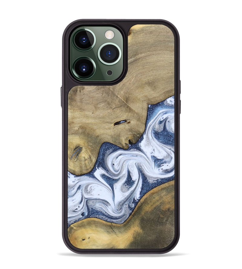 iPhone 13 Pro Max Wood Phone Case - Kenia (Blue, 780892)