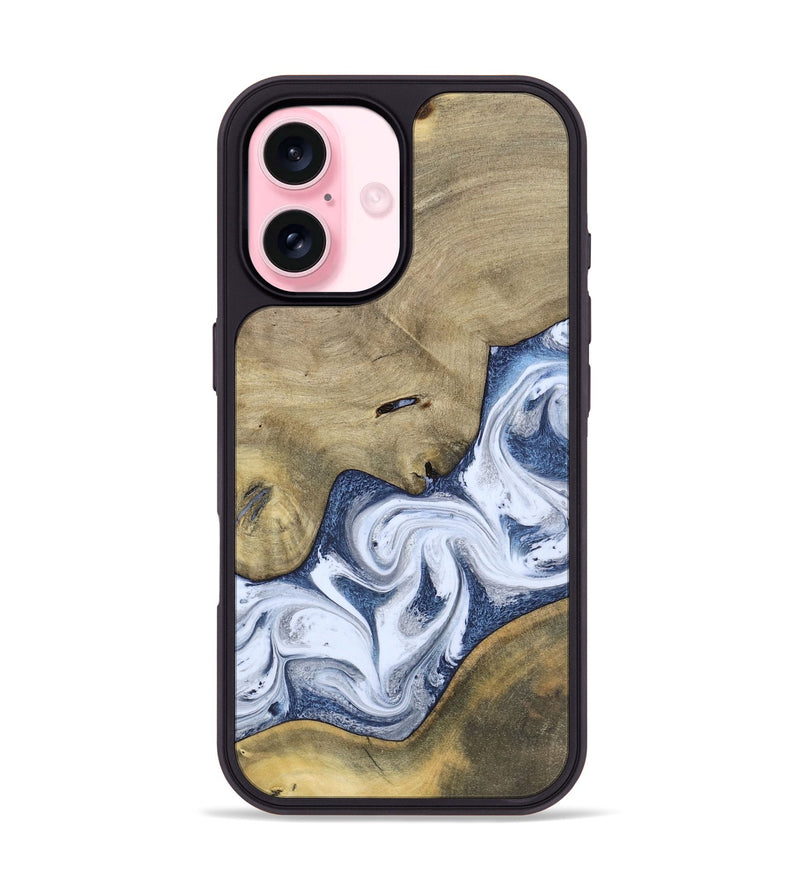 iPhone 17 Wood Phone Case - Kenia (Blue, 780892)