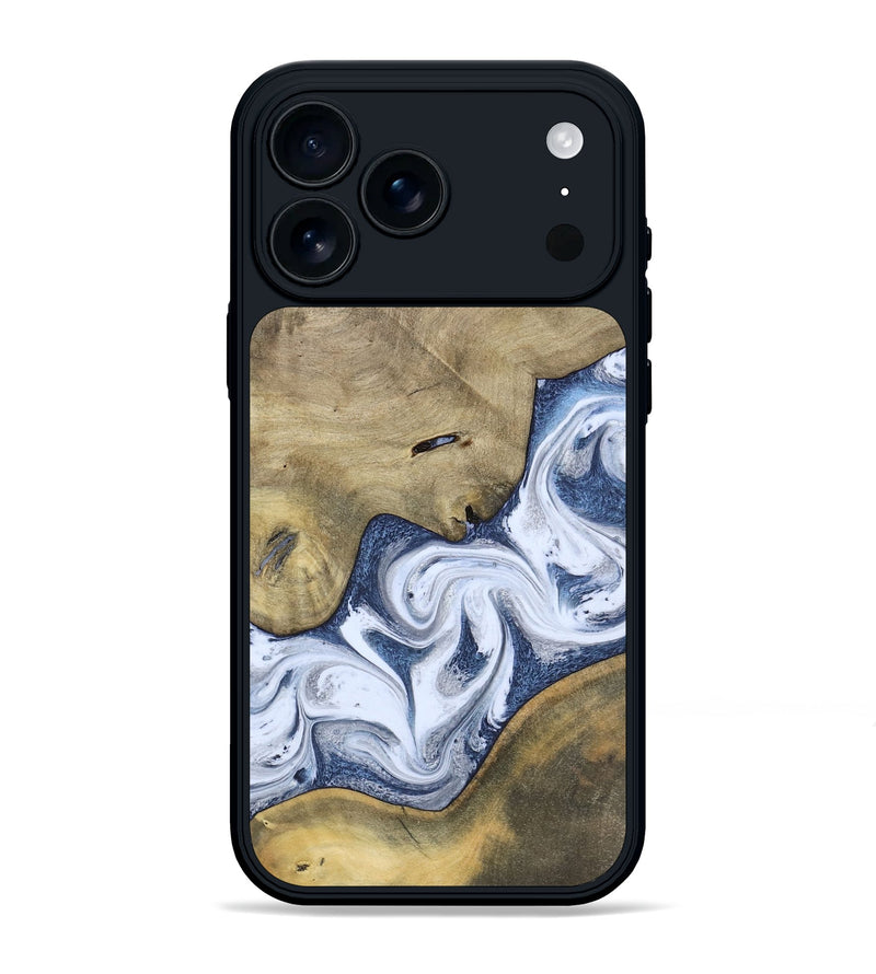 iPhone 17 Pro Max Wood Phone Case - Kenia (Blue, 780892)