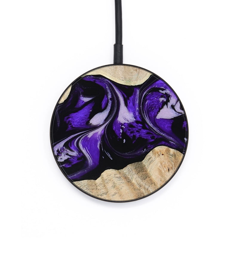 Circle Wood Wireless Charger - Wash (Purple, 780951)