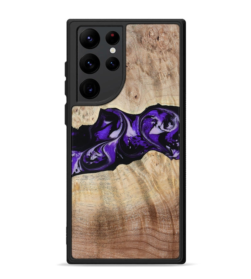 Galaxy S22 Ultra Wood Phone Case - Wash (Purple, 780951)