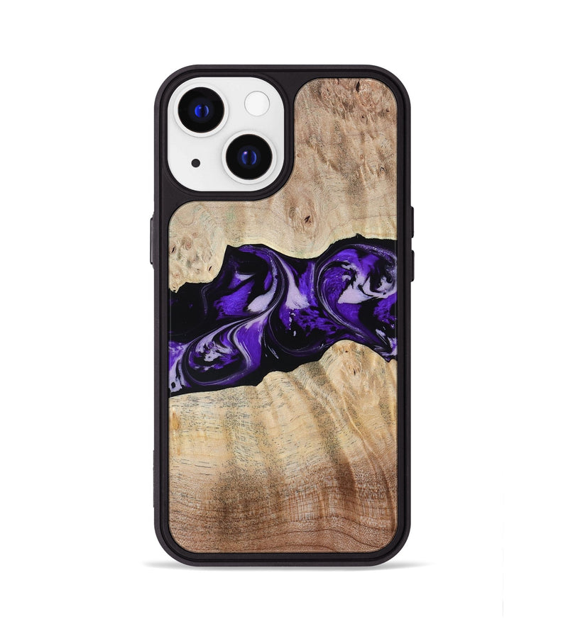 iPhone 13 Wood Phone Case - Wash (Purple, 780951)