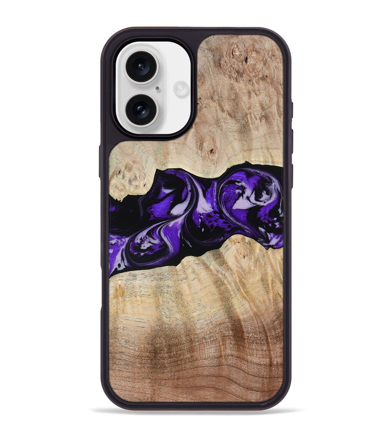 iPhone 16 Plus Wood Phone Case - Wash (Purple, 780951)