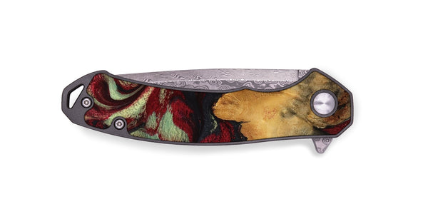 EDC Wood Pocket Knife - Hank (Red, 780953)