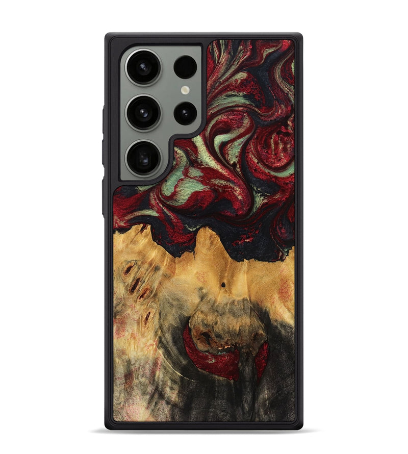 Galaxy S24 Ultra Wood Phone Case - Hank (Red, 780953)