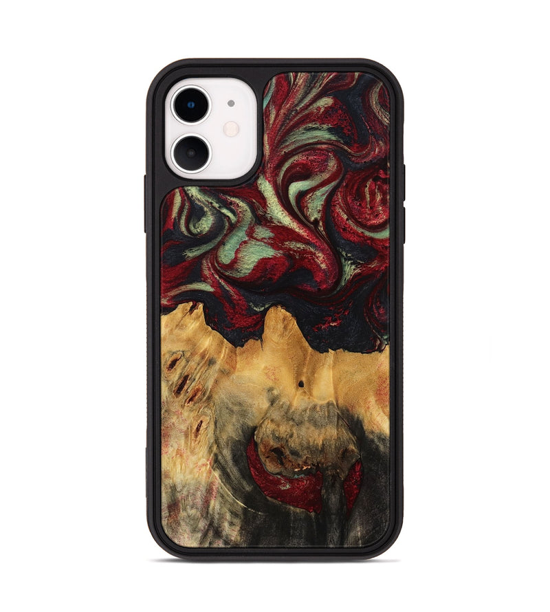 iPhone 11 Wood Phone Case - Hank (Red, 780953)