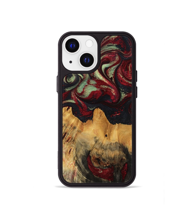 iPhone 13 mini Wood Phone Case - Hank (Red, 780953)