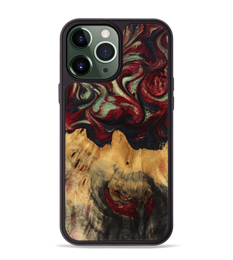 iPhone 13 Pro Max Wood Phone Case - Hank (Red, 780953)