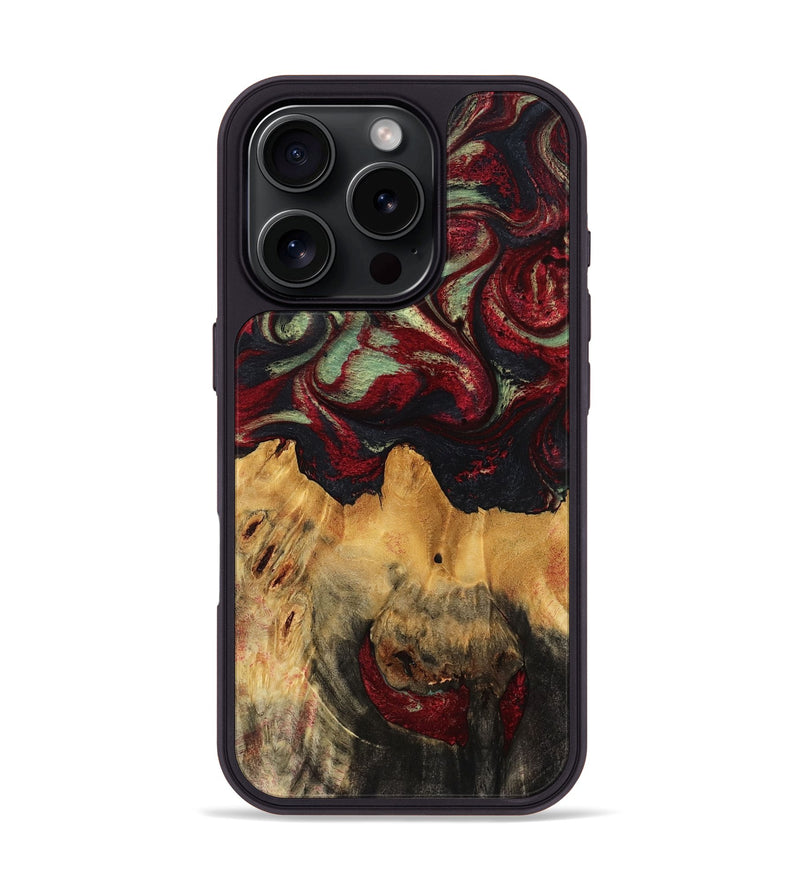 iPhone 16 Pro Wood Phone Case - Hank (Red, 780953)