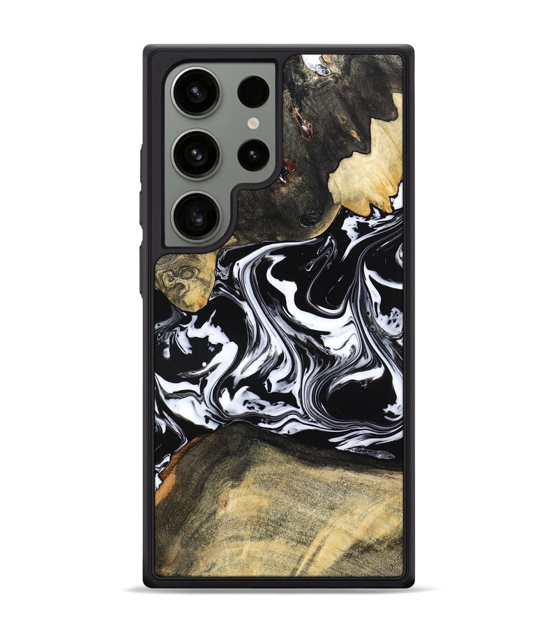 Galaxy S24 Ultra Wood Phone Case - Grayce (Black & White, 780966)