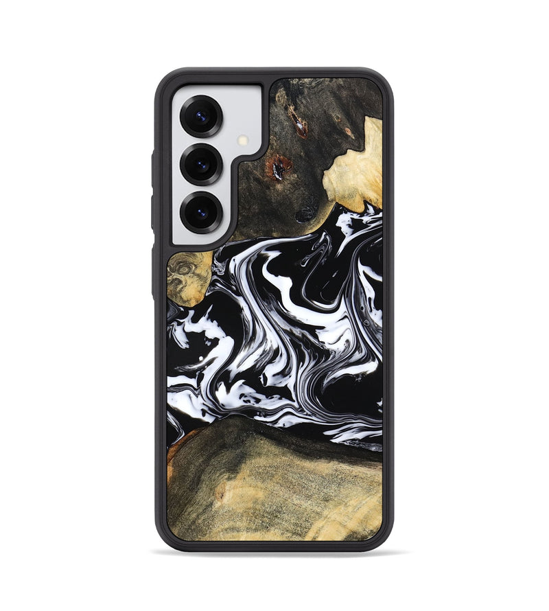 Galaxy S25 Wood Phone Case - Grayce (Black & White, 780966)