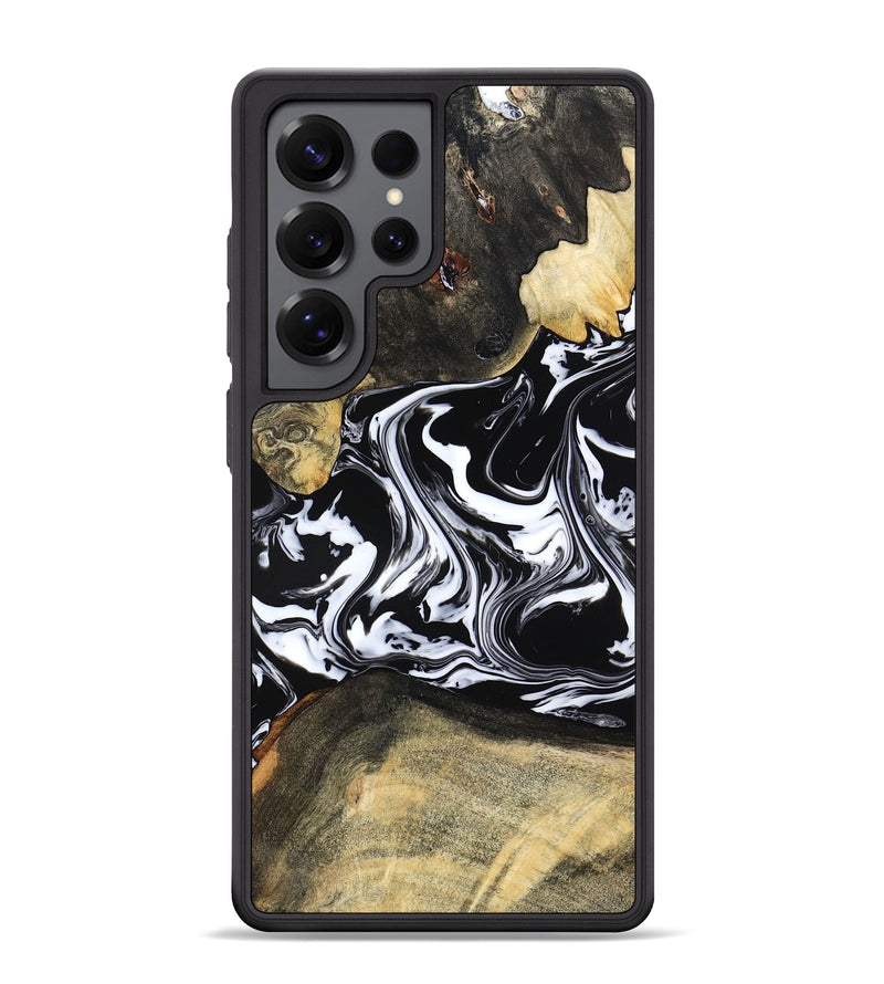 Galaxy S25 Ultra Wood Phone Case - Grayce (Black & White, 780966)