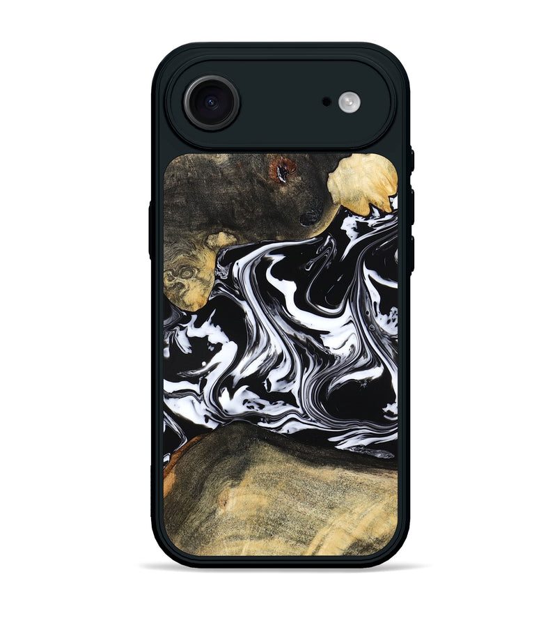 iPhone 17 Air Wood Phone Case - Grayce (Black & White, 780966)