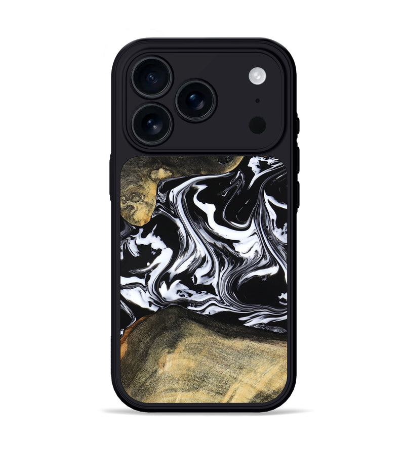 iPhone 17 Pro Wood Phone Case - Grayce (Black & White, 780966)