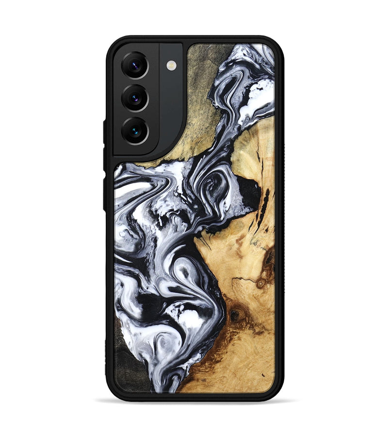 Galaxy S22 Plus Wood Phone Case - Estevan (Black & White, 780967)