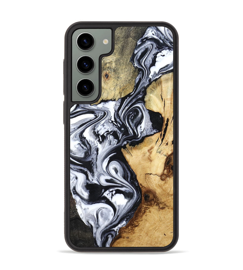 Galaxy S23 Plus Wood Phone Case - Estevan (Black & White, 780967)