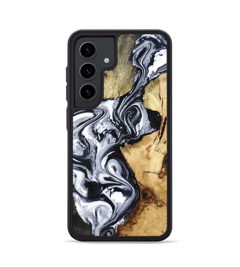 Galaxy S24 Wood Phone Case - Estevan (Black & White, 780967)